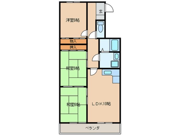 東綜ハンズマンション多加木の物件間取画像